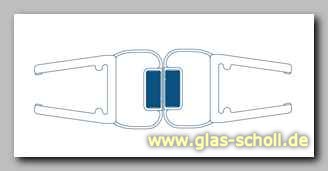Glas Scholl Webshop  Schiebetür-Dichtungsprofil für 8mm Glas