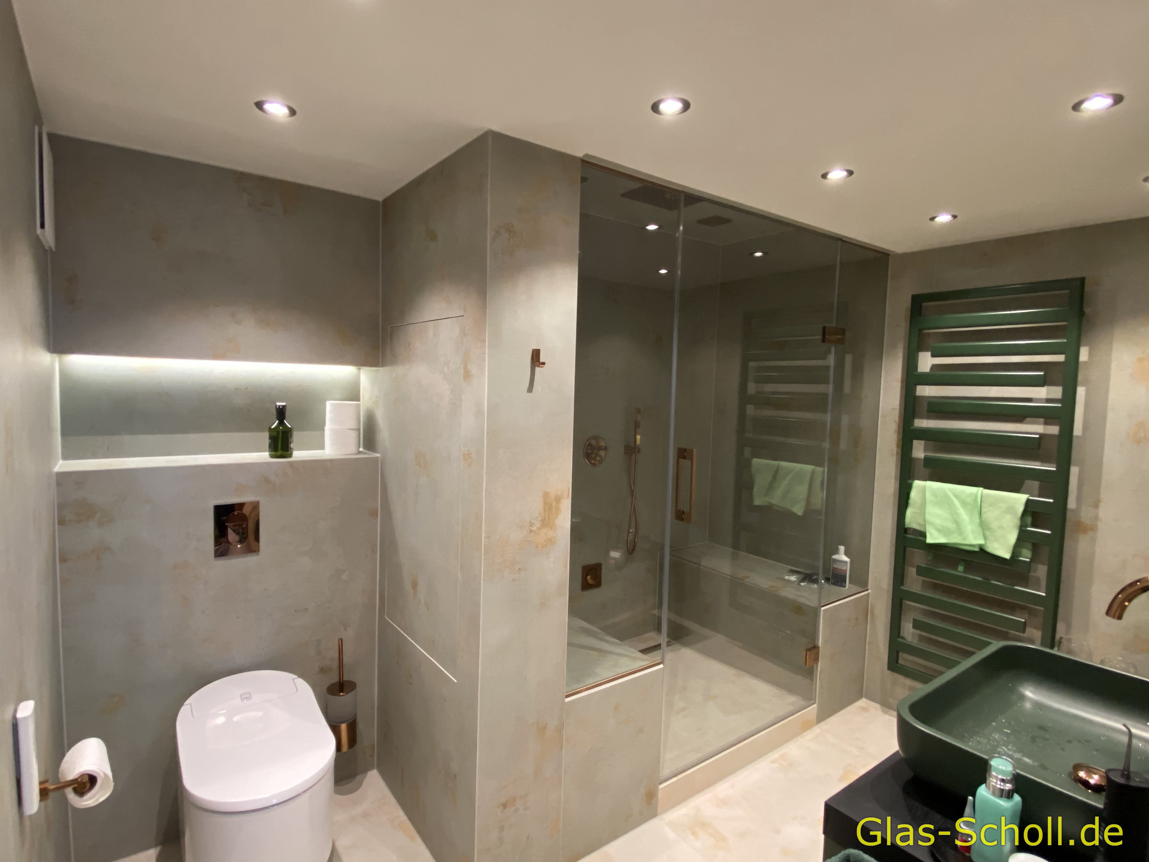 Aufmaß: Dampfsauna von Glas Scholl