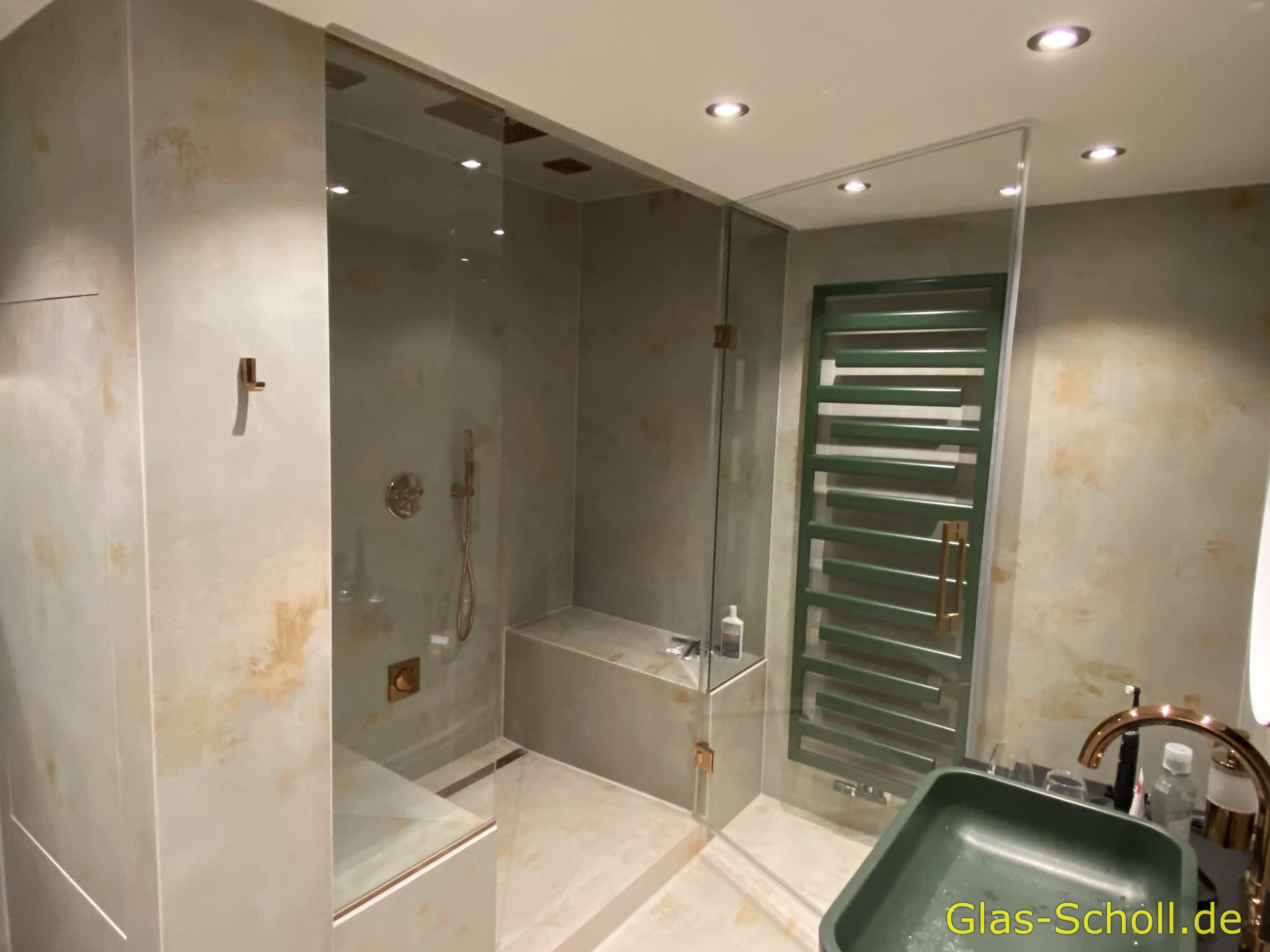 Aufmaß: Dampfsauna von Glas Scholl