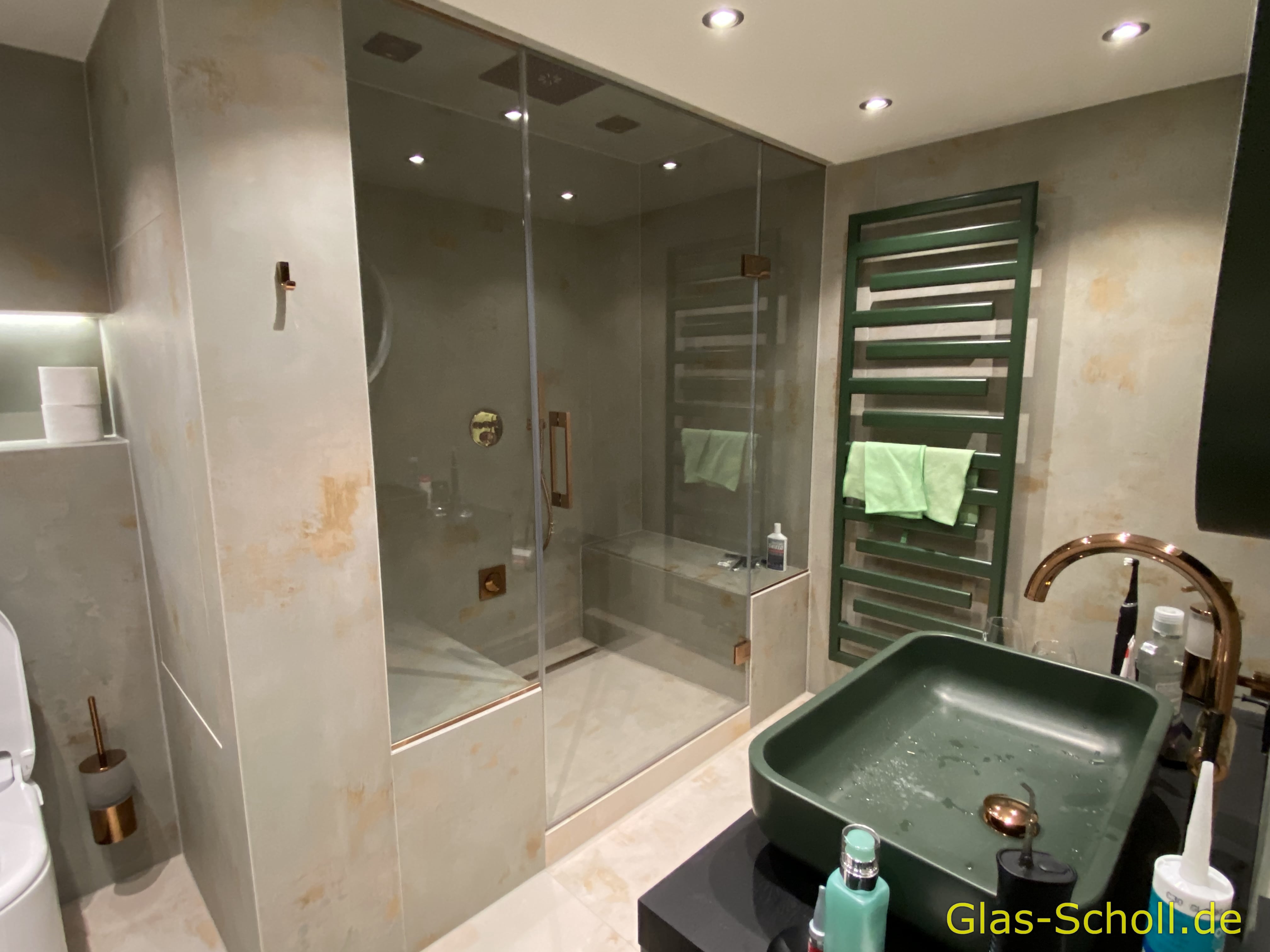 Aufmaß: Dampfsauna von Glas Scholl