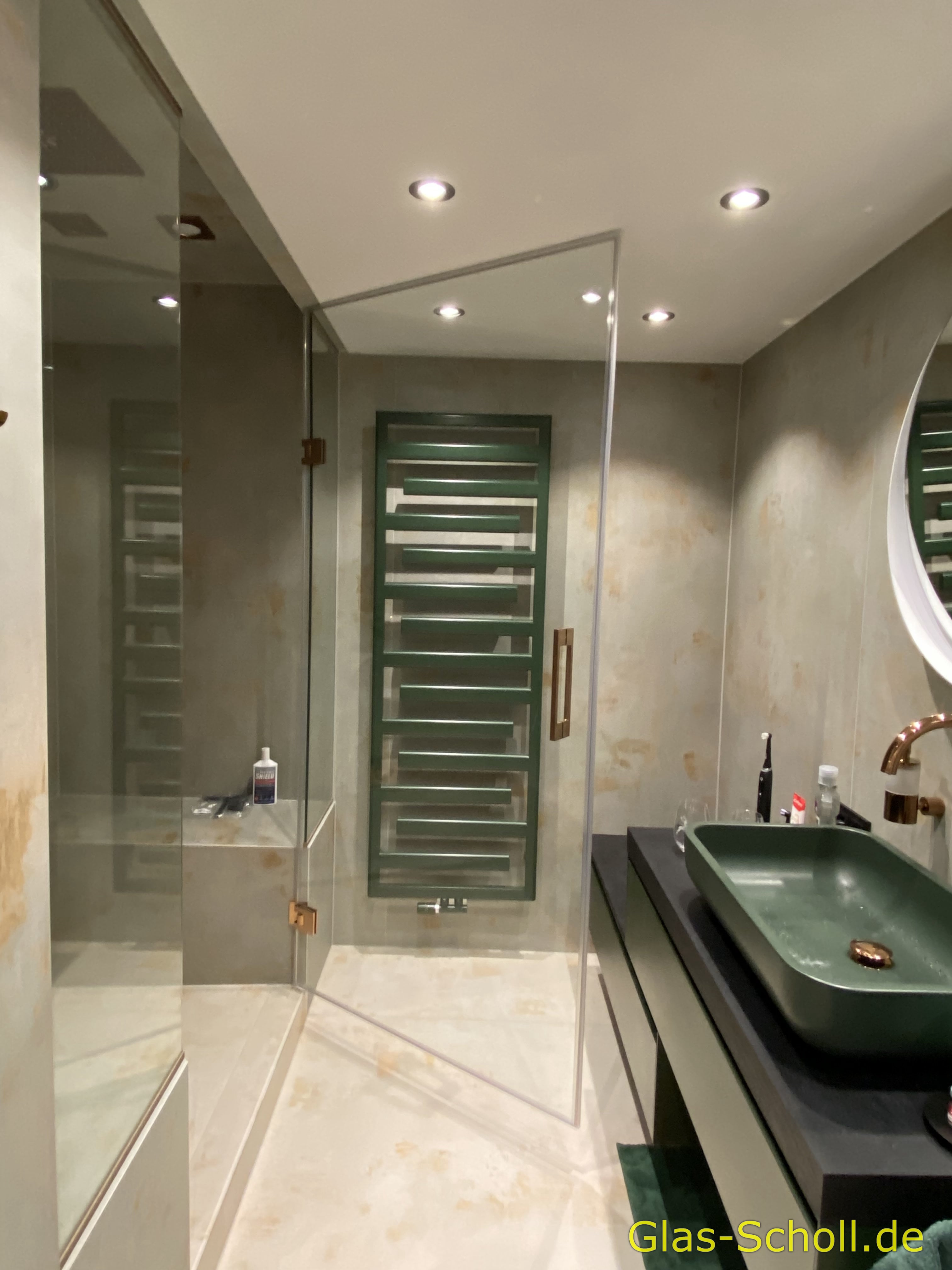 Aufmaß: Dampfsauna von Glas Scholl