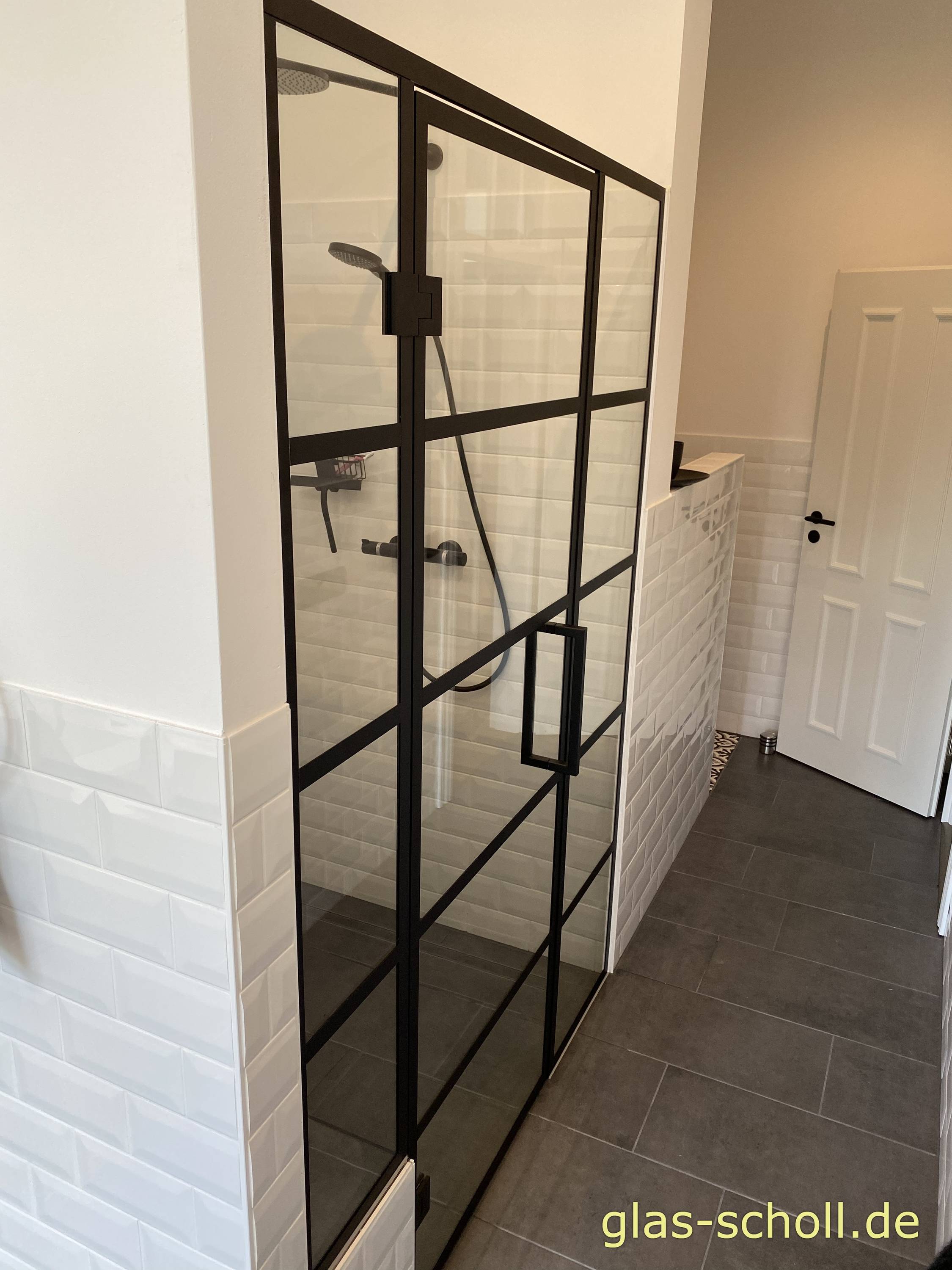 Industrial Style Glasduschen - Industrie Style - Stahl-Look - Like Steel von www.glas-scholl.de