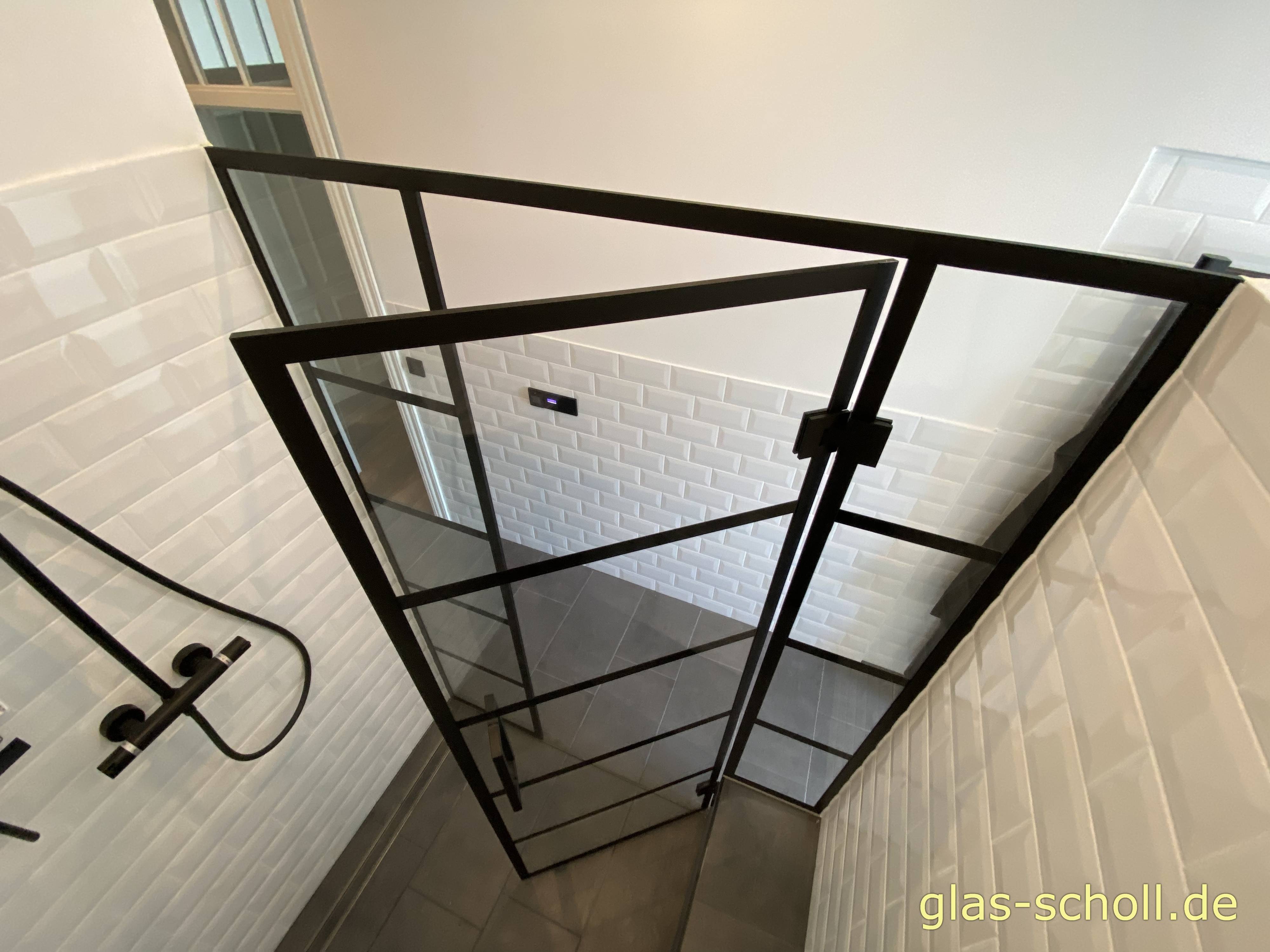 Industrial Style Glasduschen - Industrie Style - Stahl-Look - Like Steel von www.glas-scholl.de