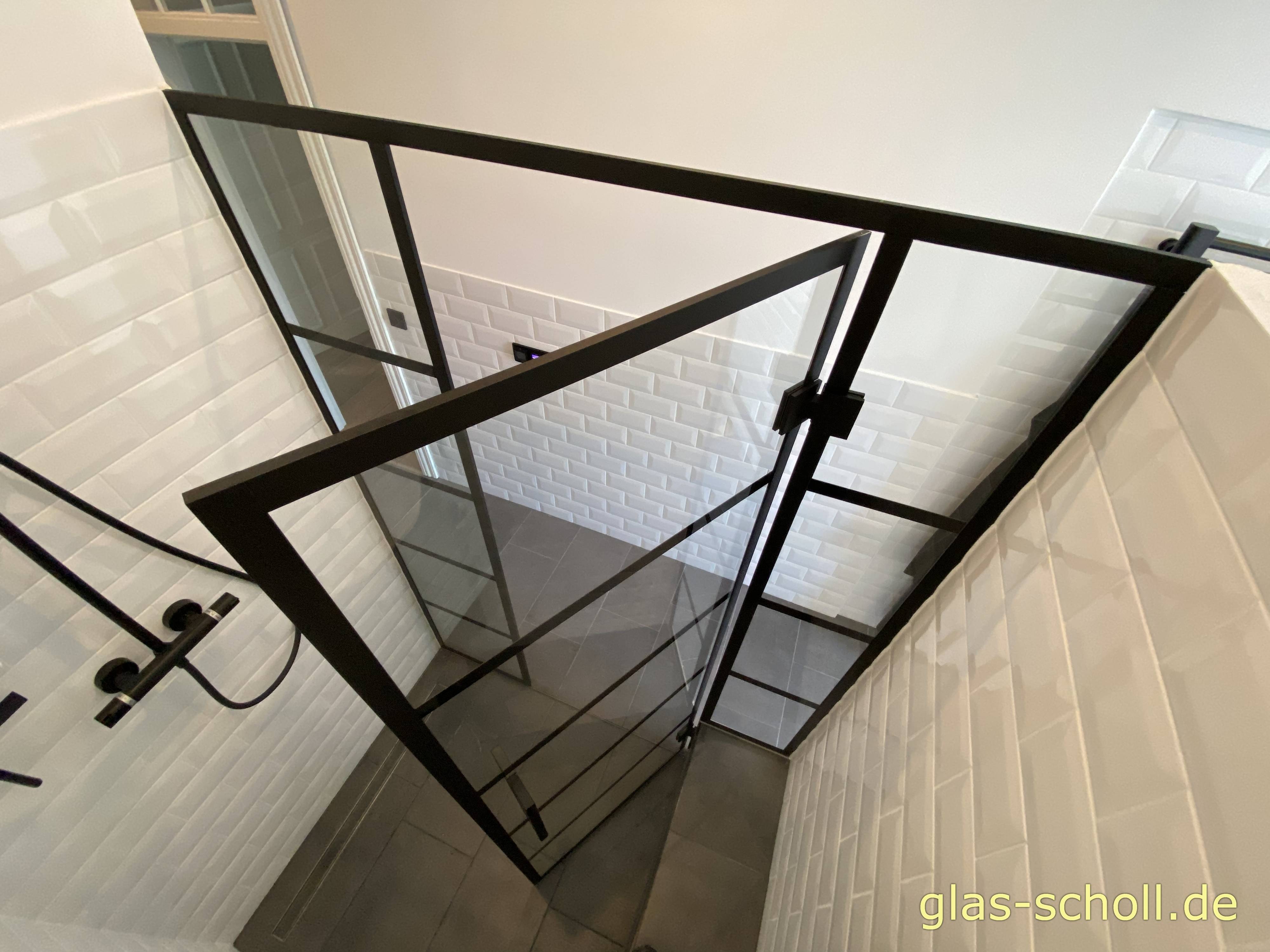 Industrial Style Glasduschen - Industrie Style - Stahl-Look - Like Steel von www.glas-scholl.de