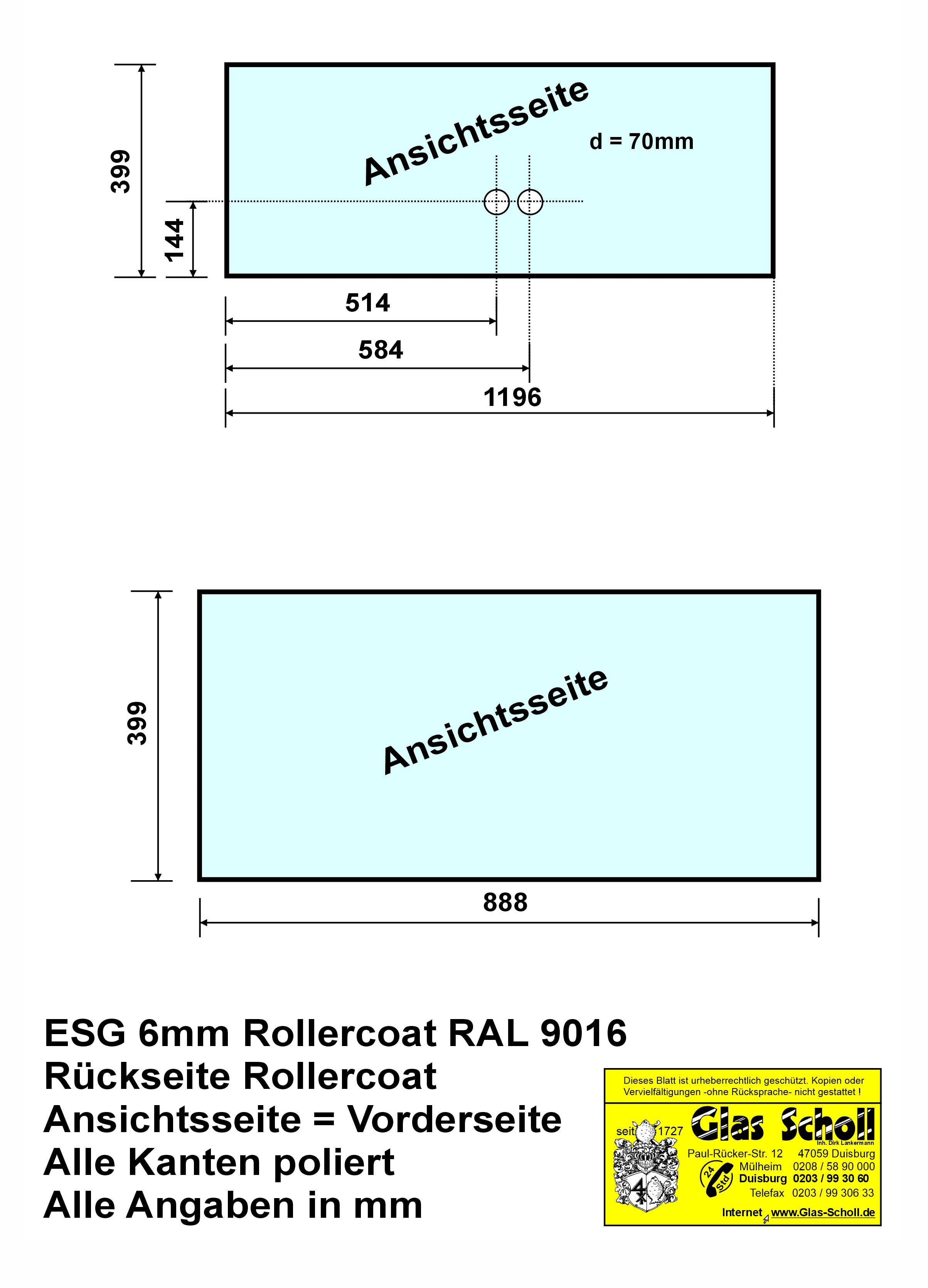 Küchenspritzschutz aus Glas über 4m von www.glas-scholl.de