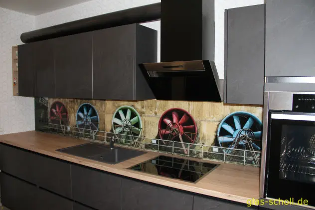 Küchenrückwand mit Digitaldruck Landschaftspark von Glas Scholl
