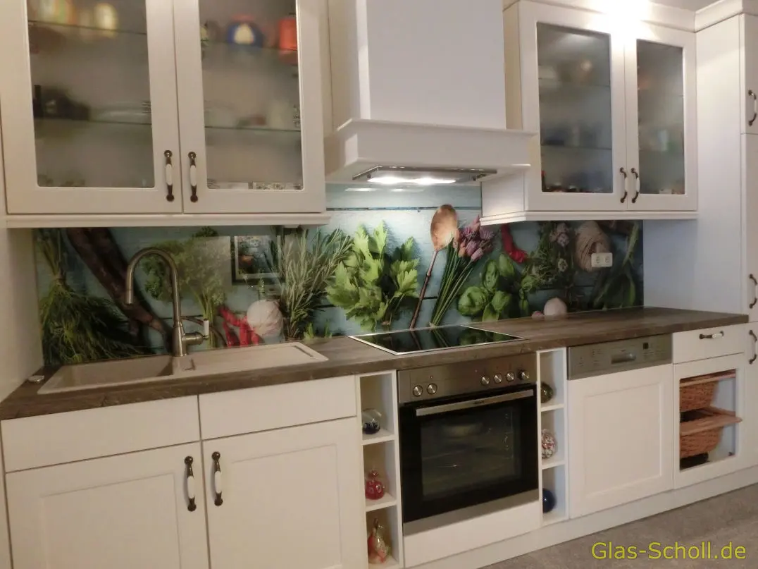 Küchenspritzschutz mit Fotodruck von Glas Scholl